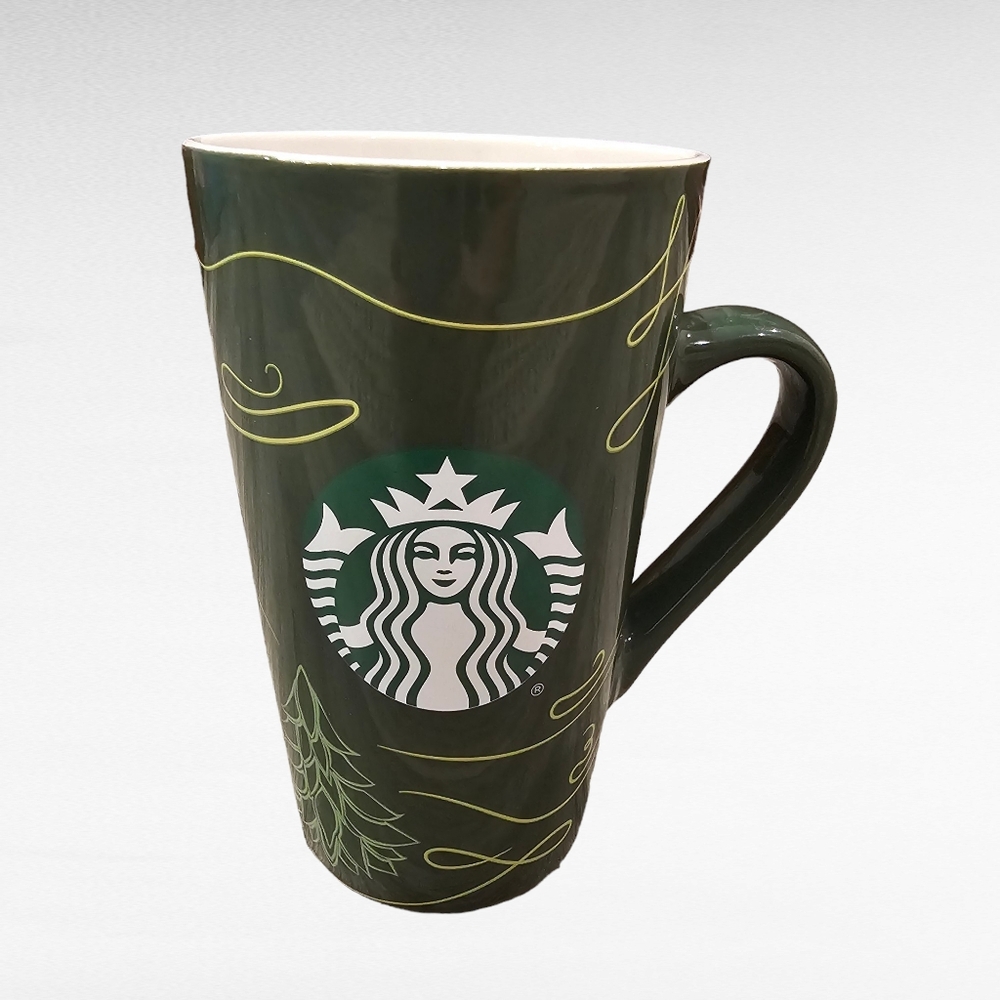 Starbucks 2020 Green Christmas Tree Holiday Coffee Mug 16 oz